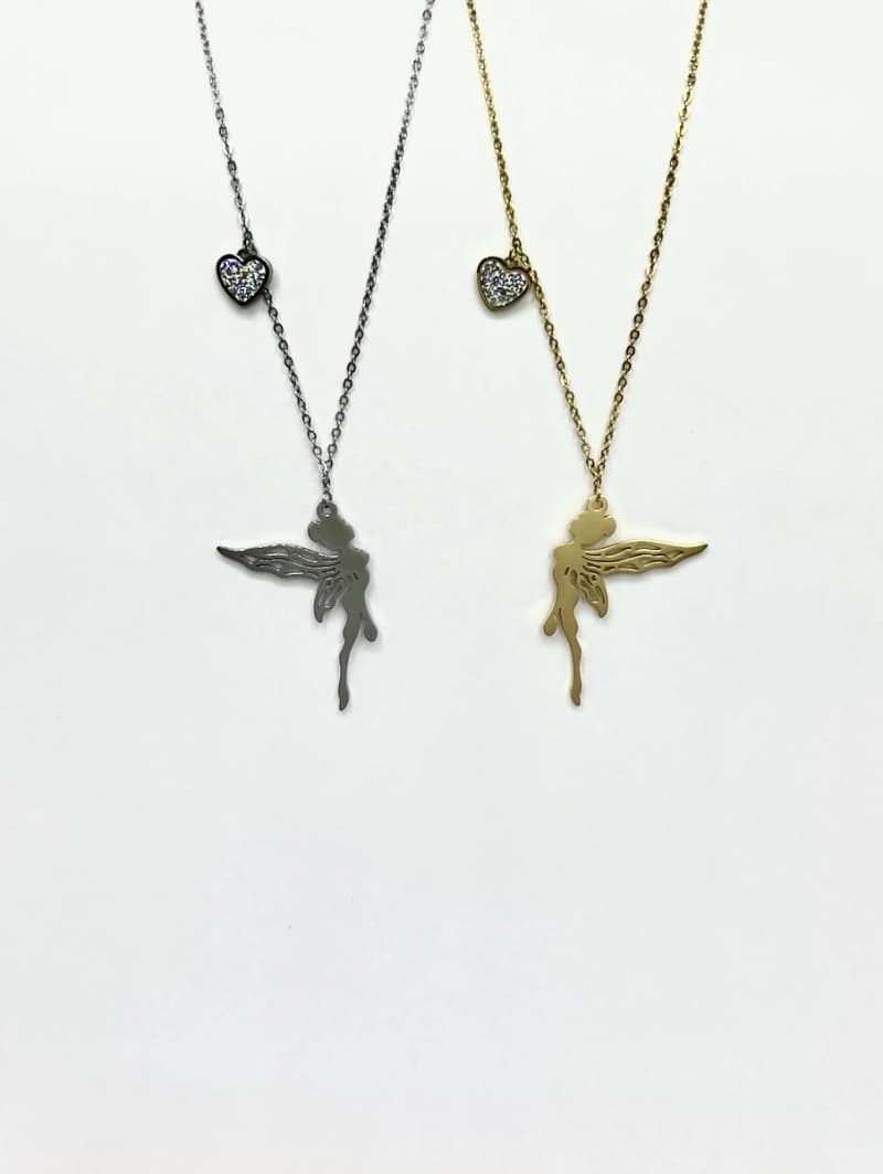 Collier fée coeur