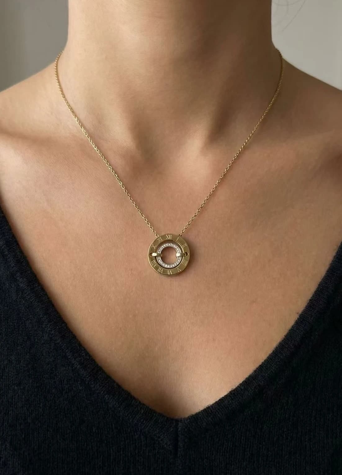Collier cercle chiffre