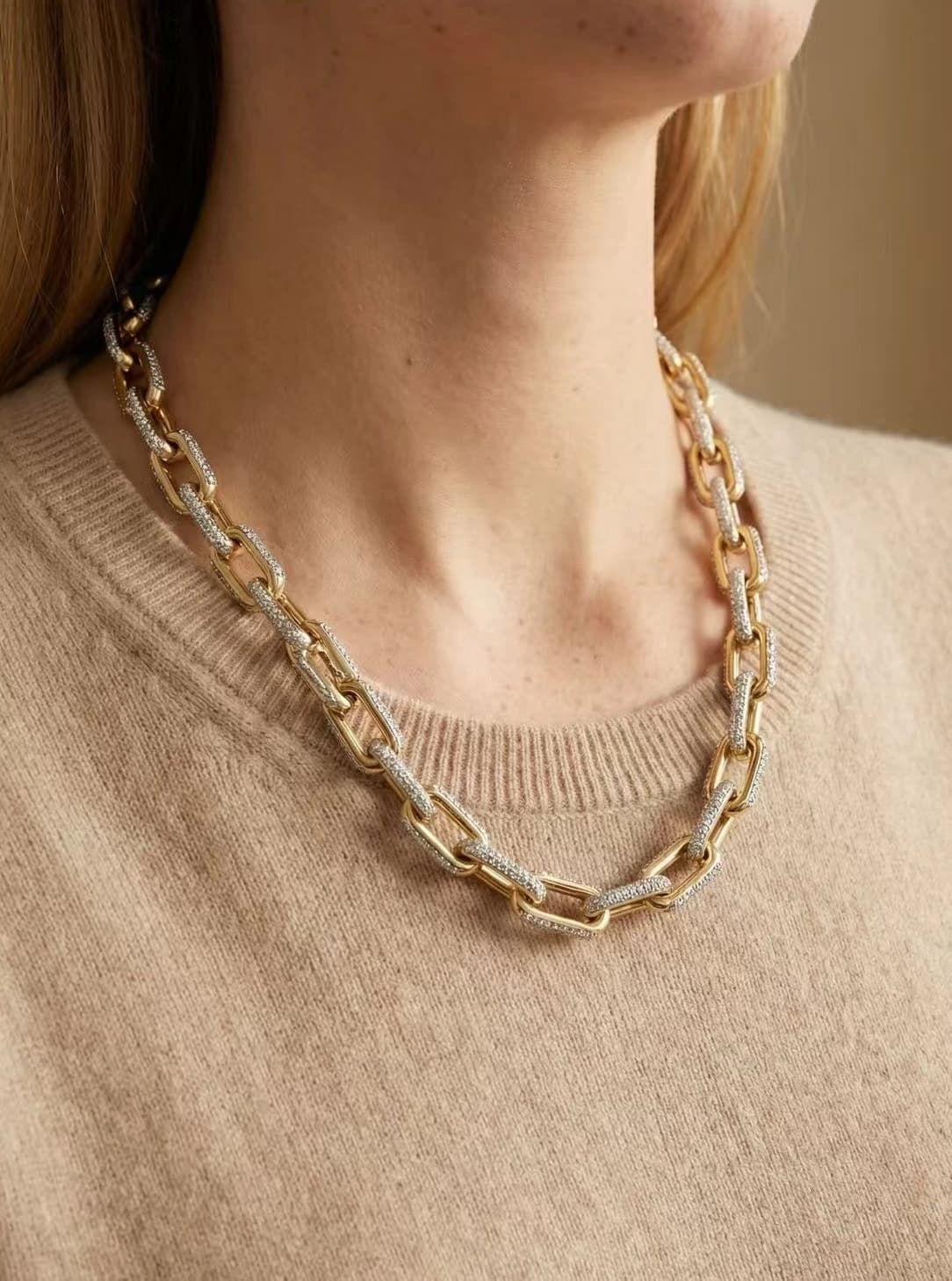Collier strass