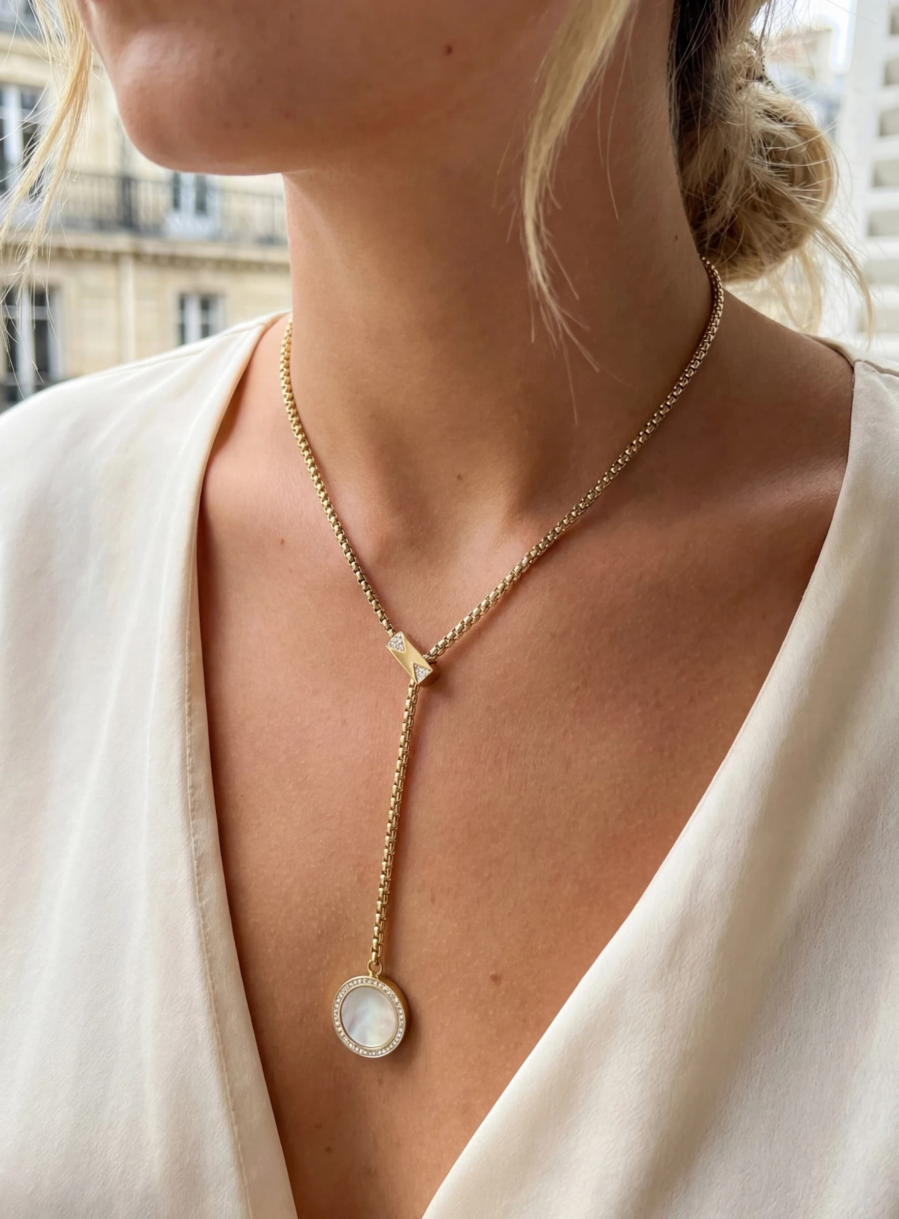 Collier rond coloré