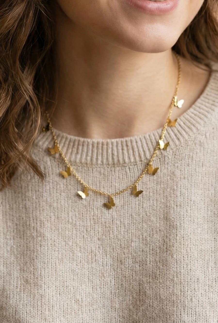 Collier papillon
