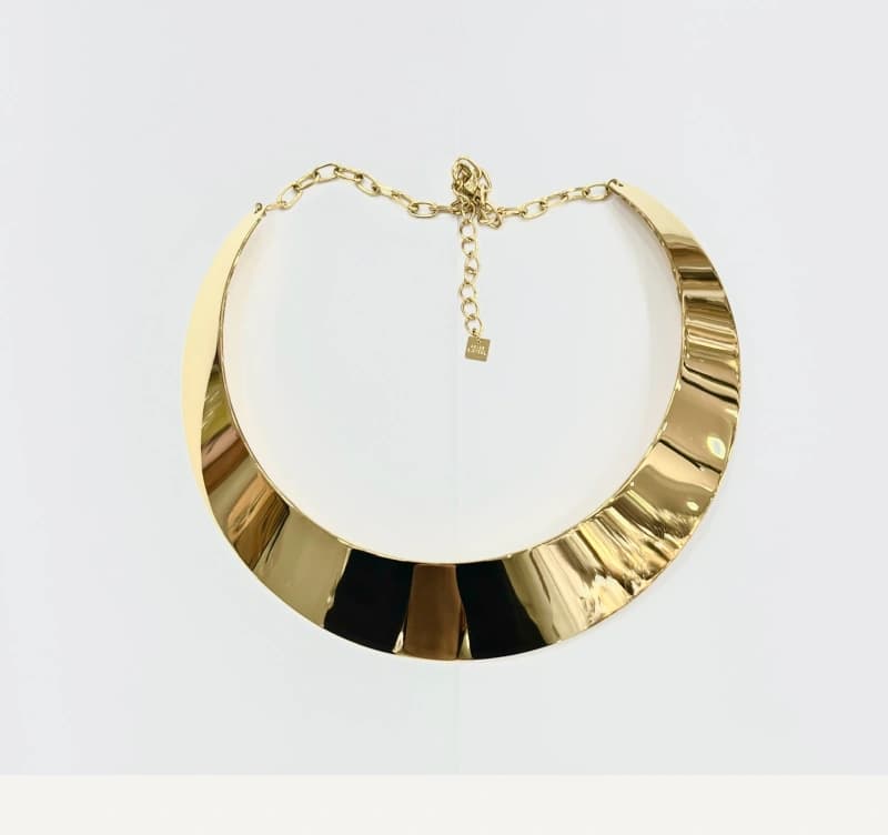 Collier large doré