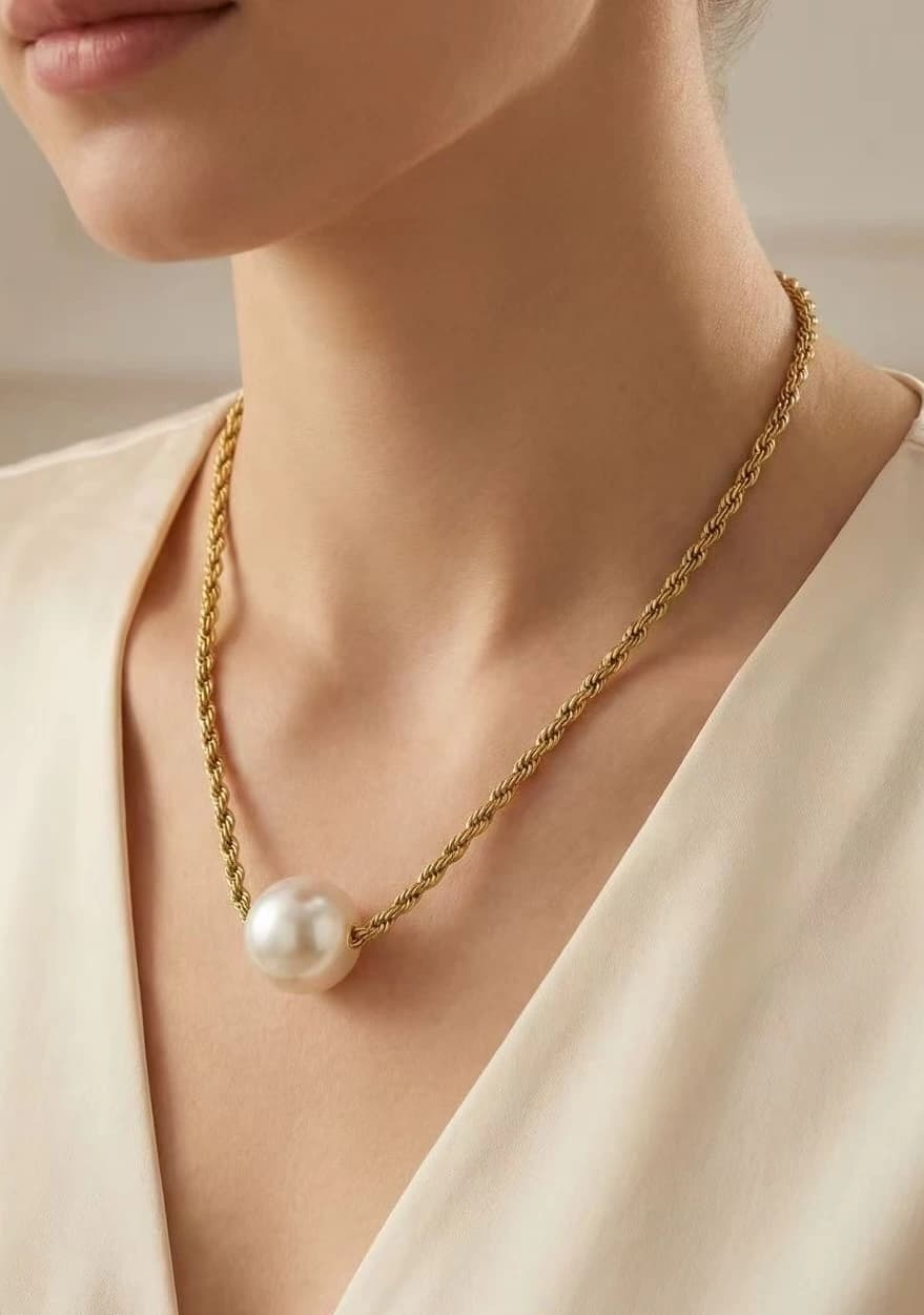 Collier boule perle