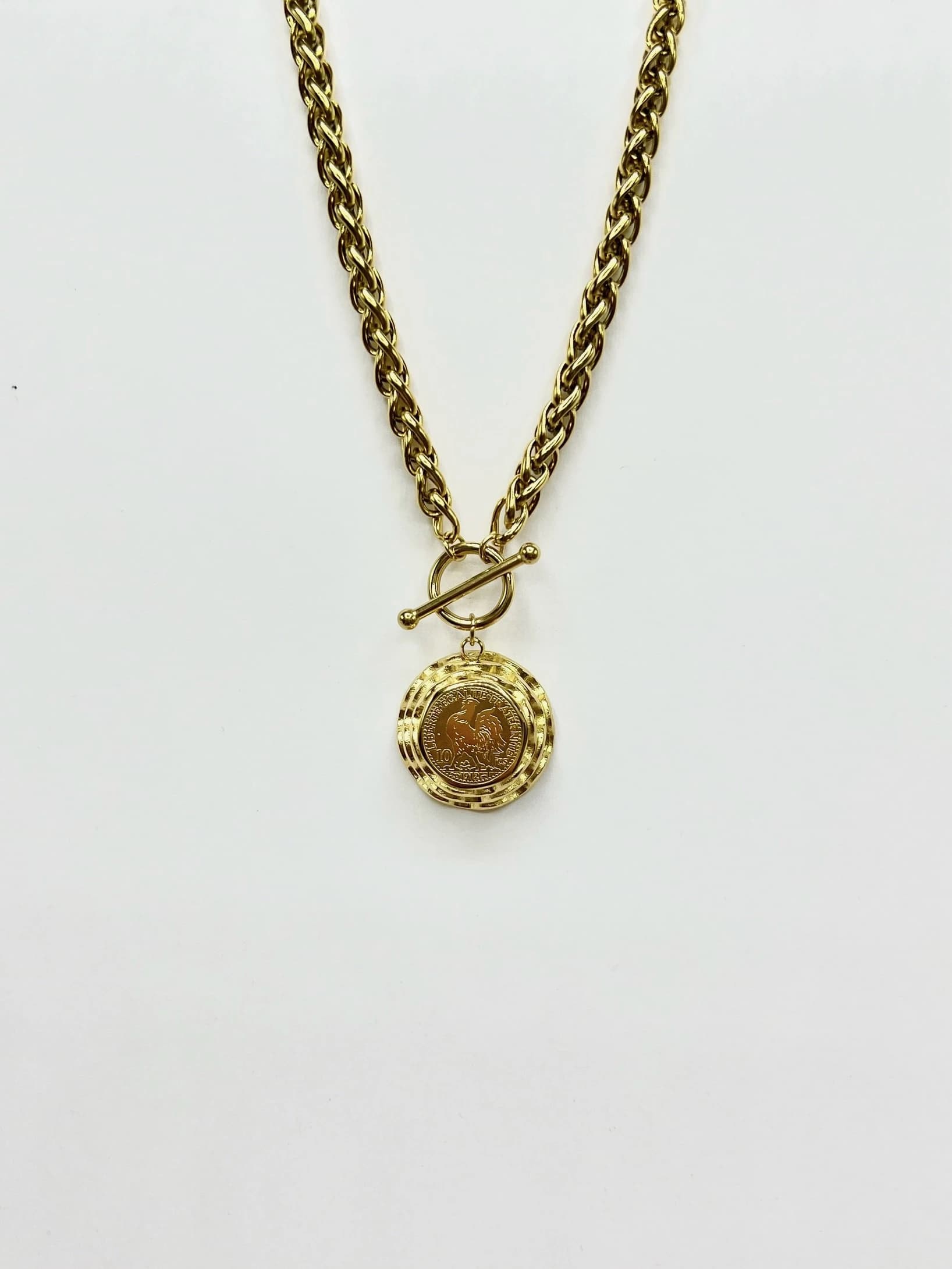 Collier coq bombé