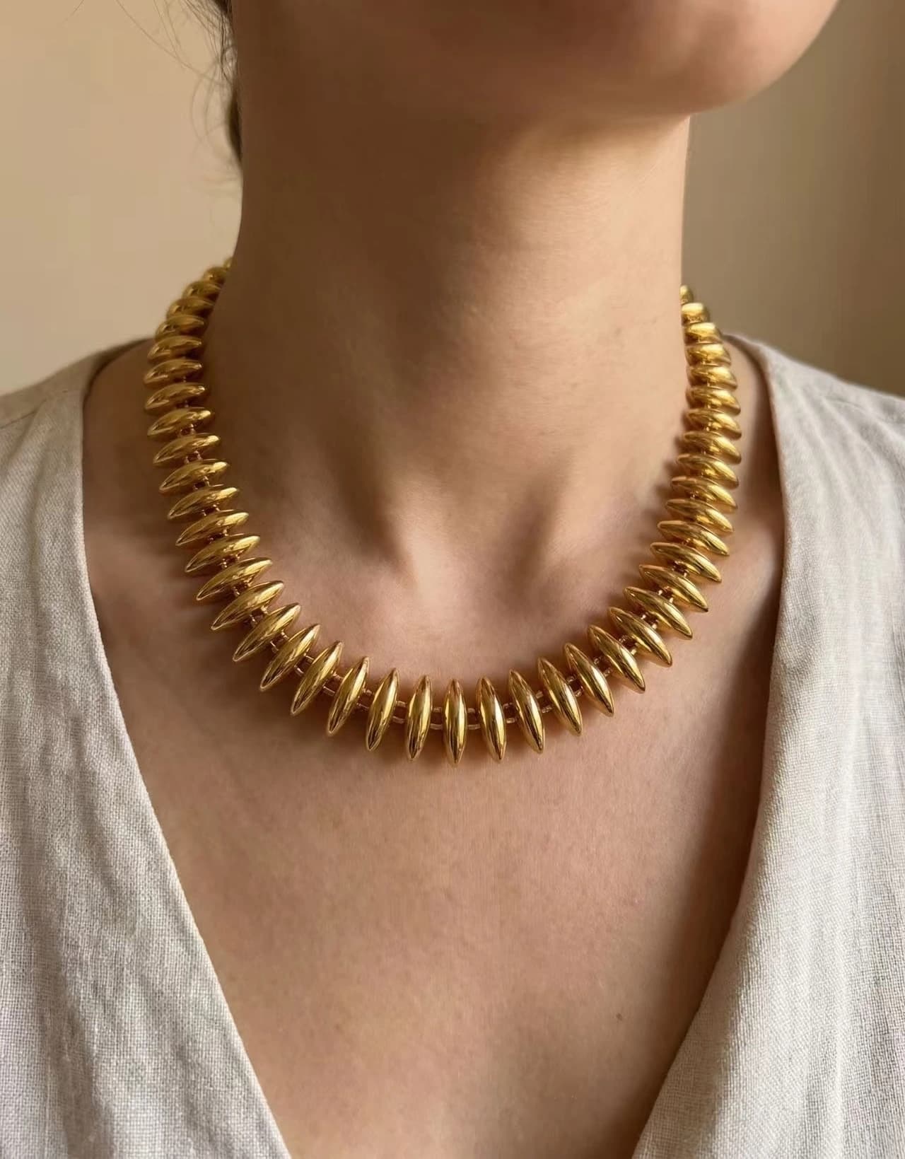 Collier chaine goutte