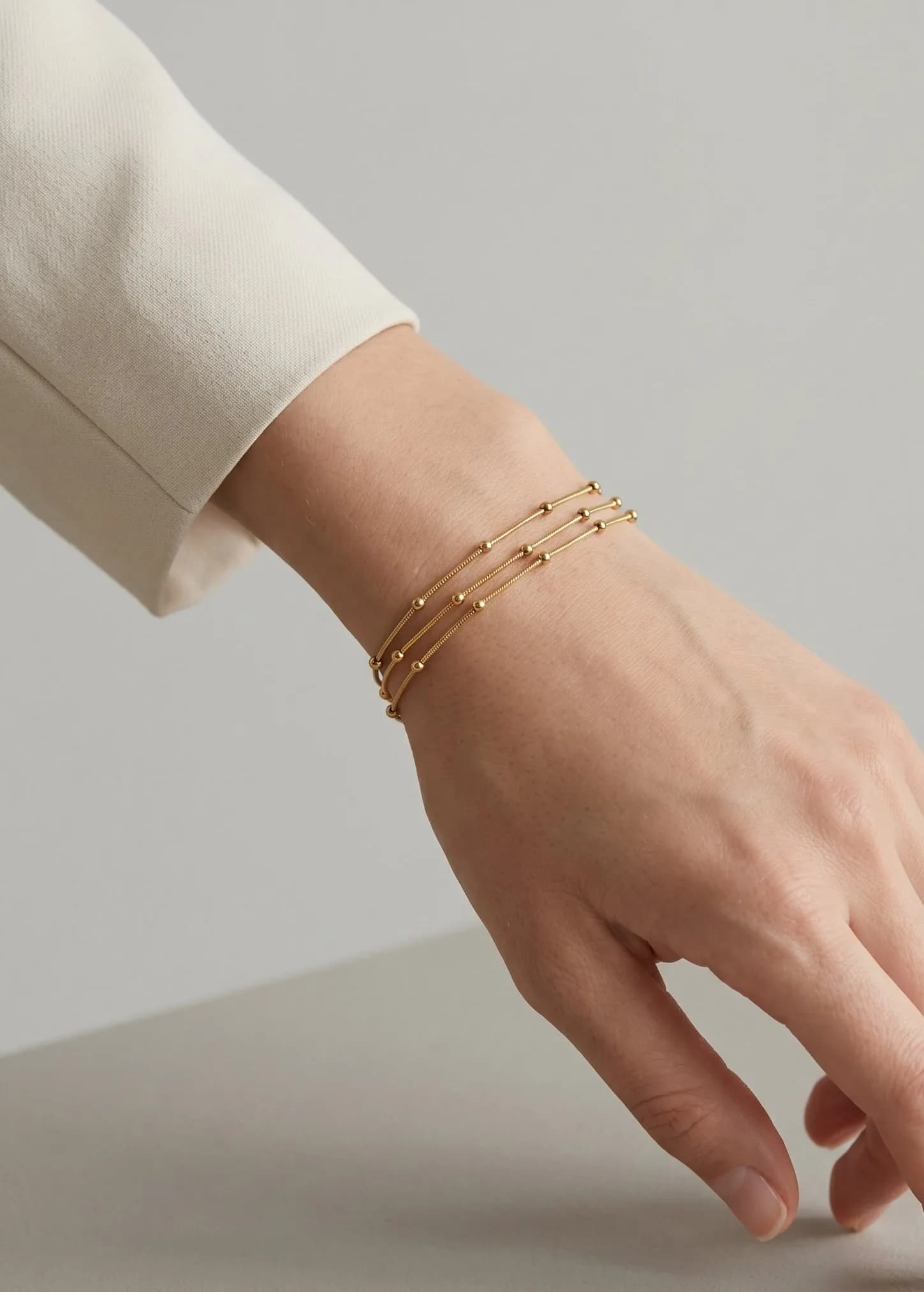 Collier multi rang rond