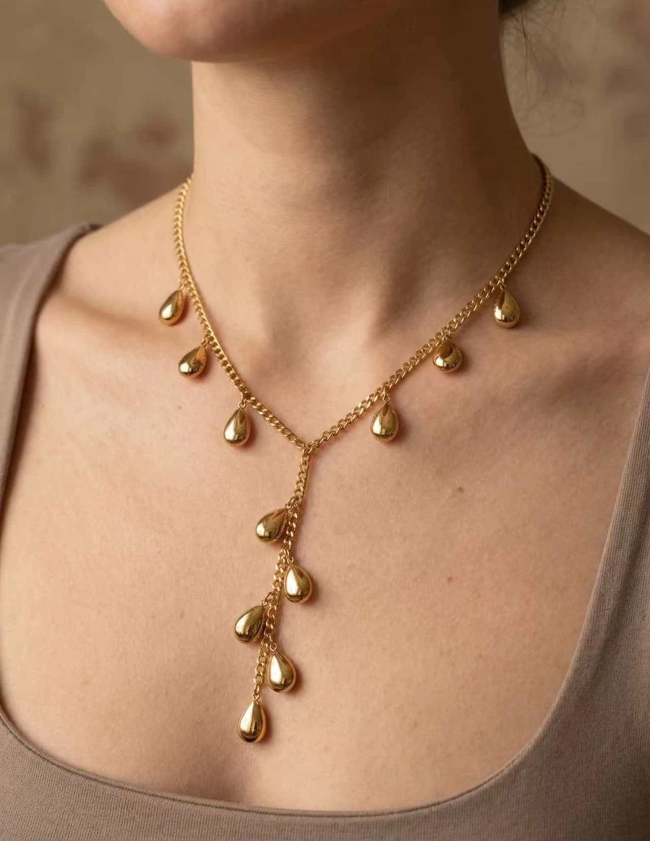 Collier Y goutte