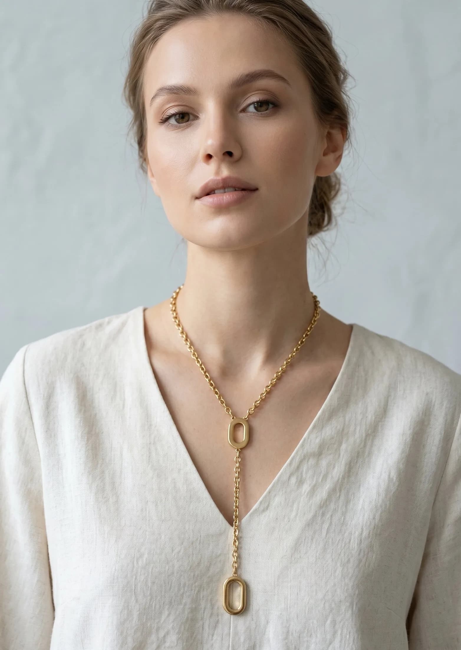 Collier Y ovale