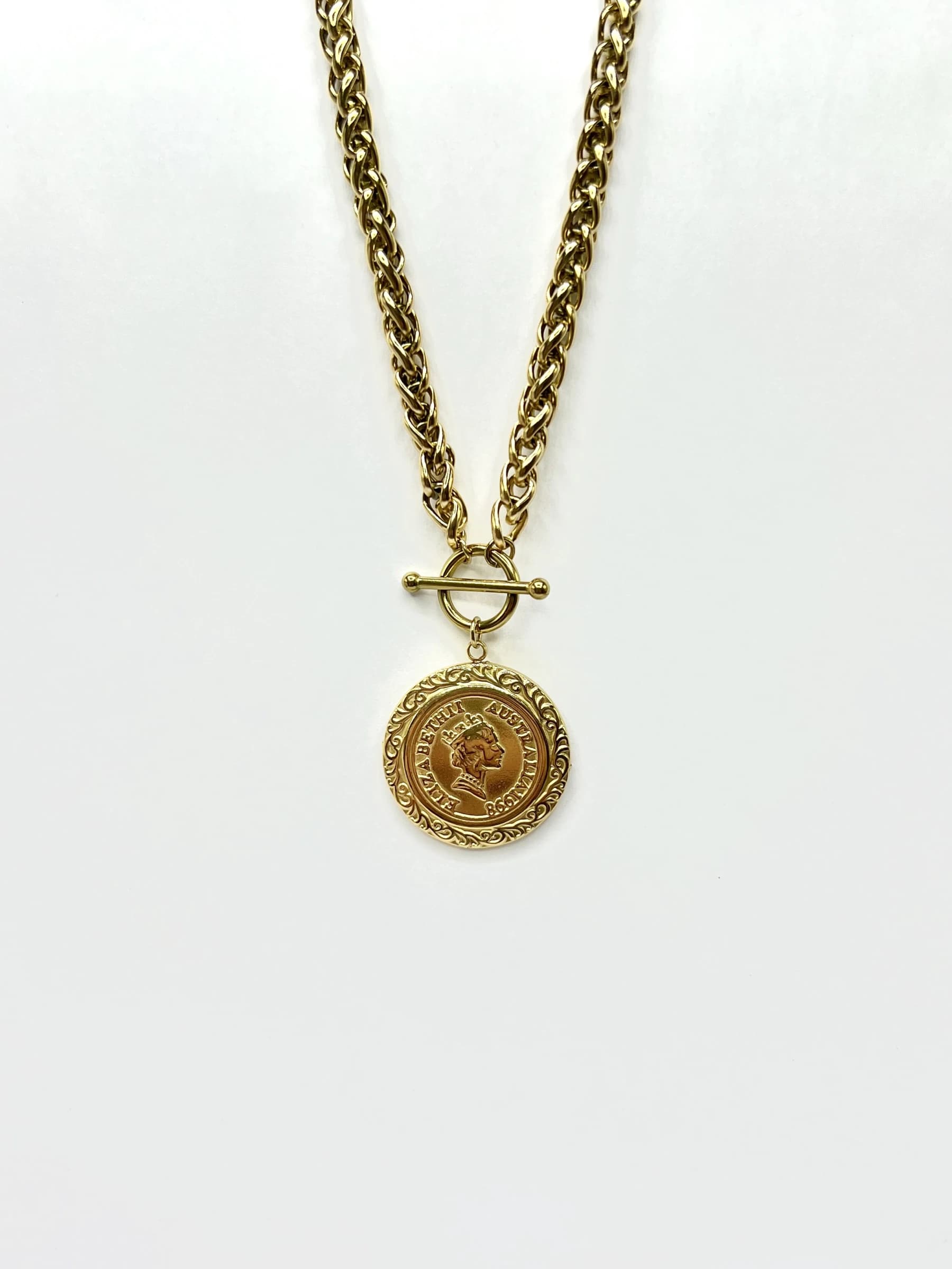 Collier coq rond
