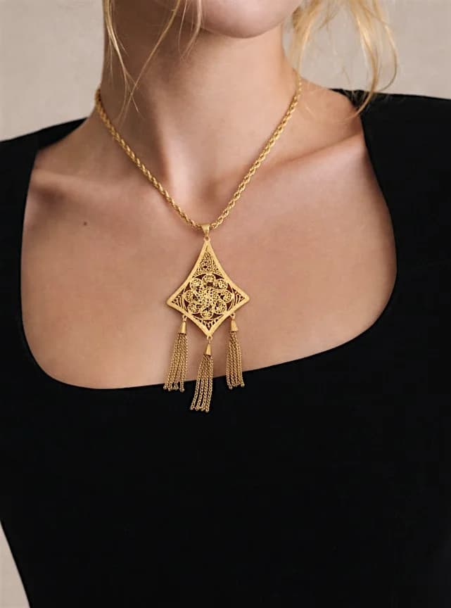 Collier losange oriental