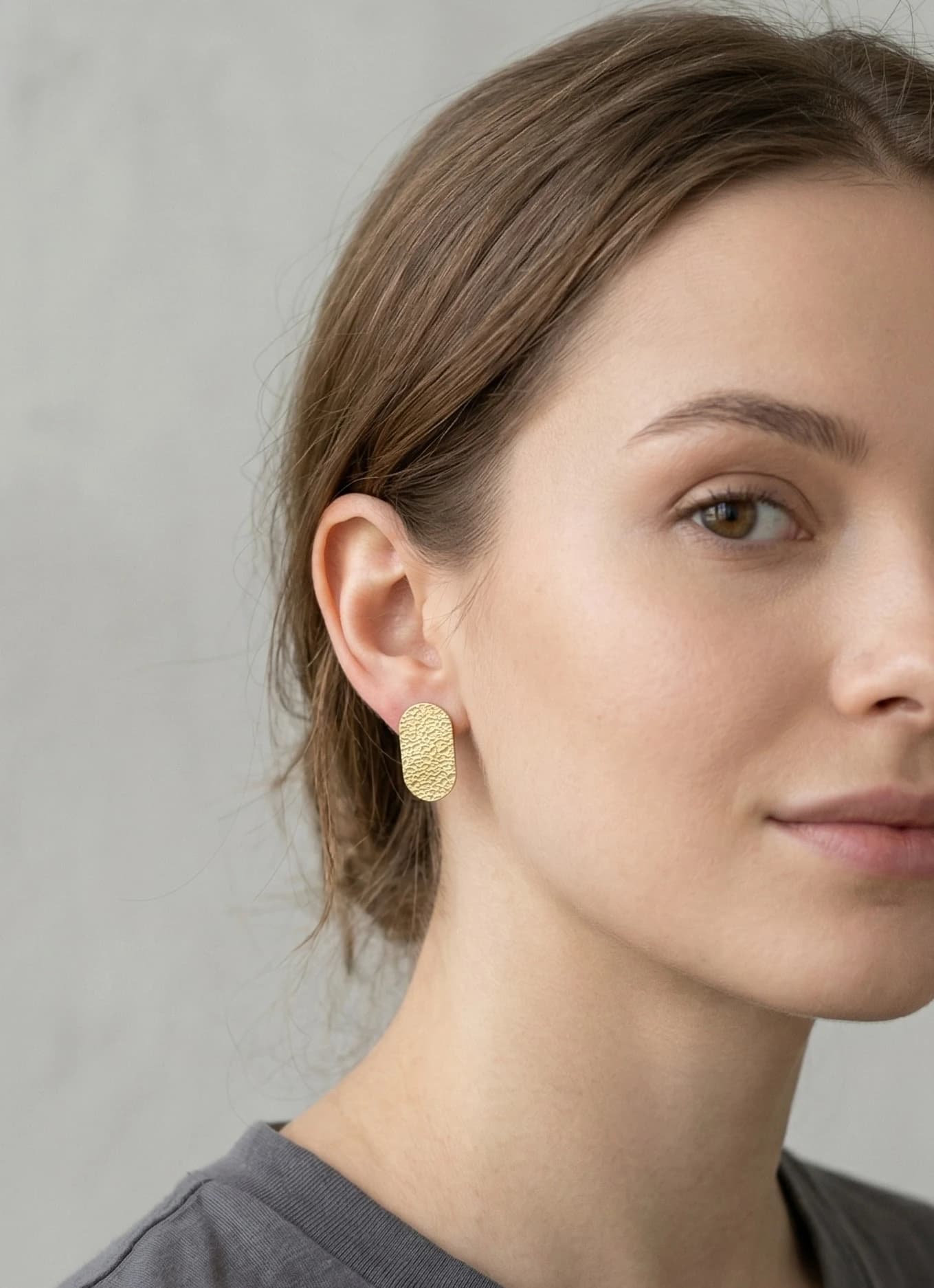 Boucles d'oreilles ovale