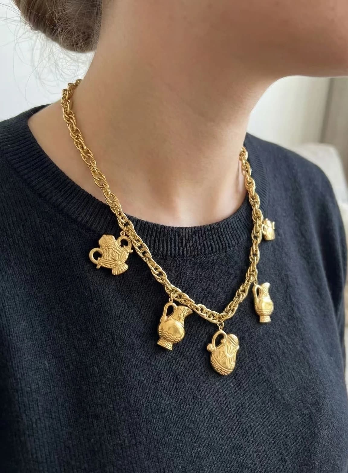 Collier bibelot théière