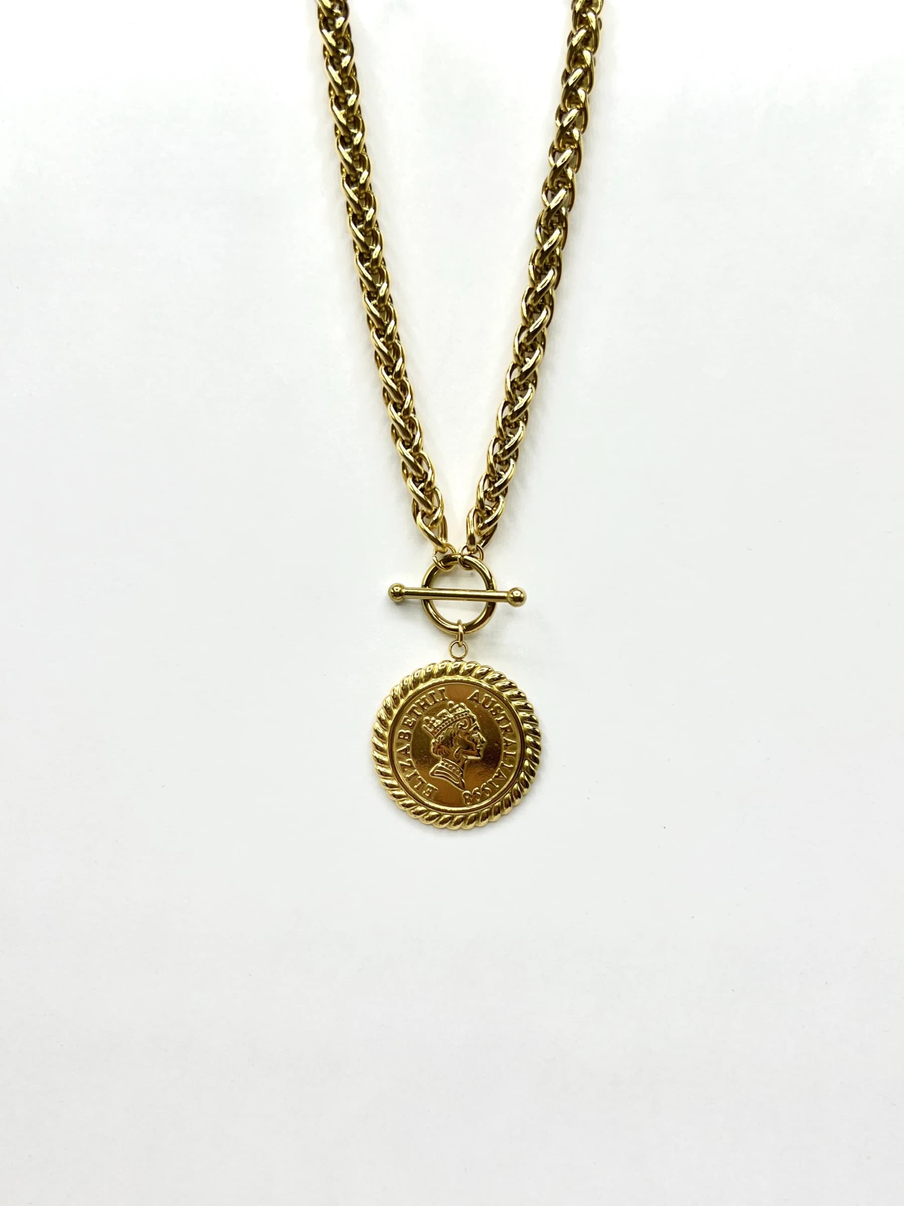 Collier coq rond