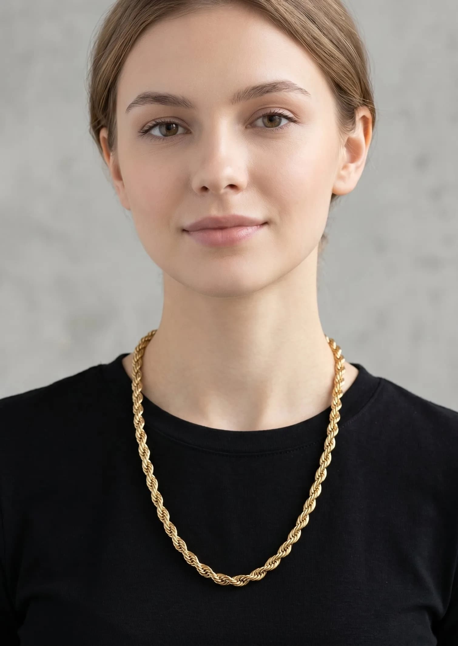 Collier chaine torsadé