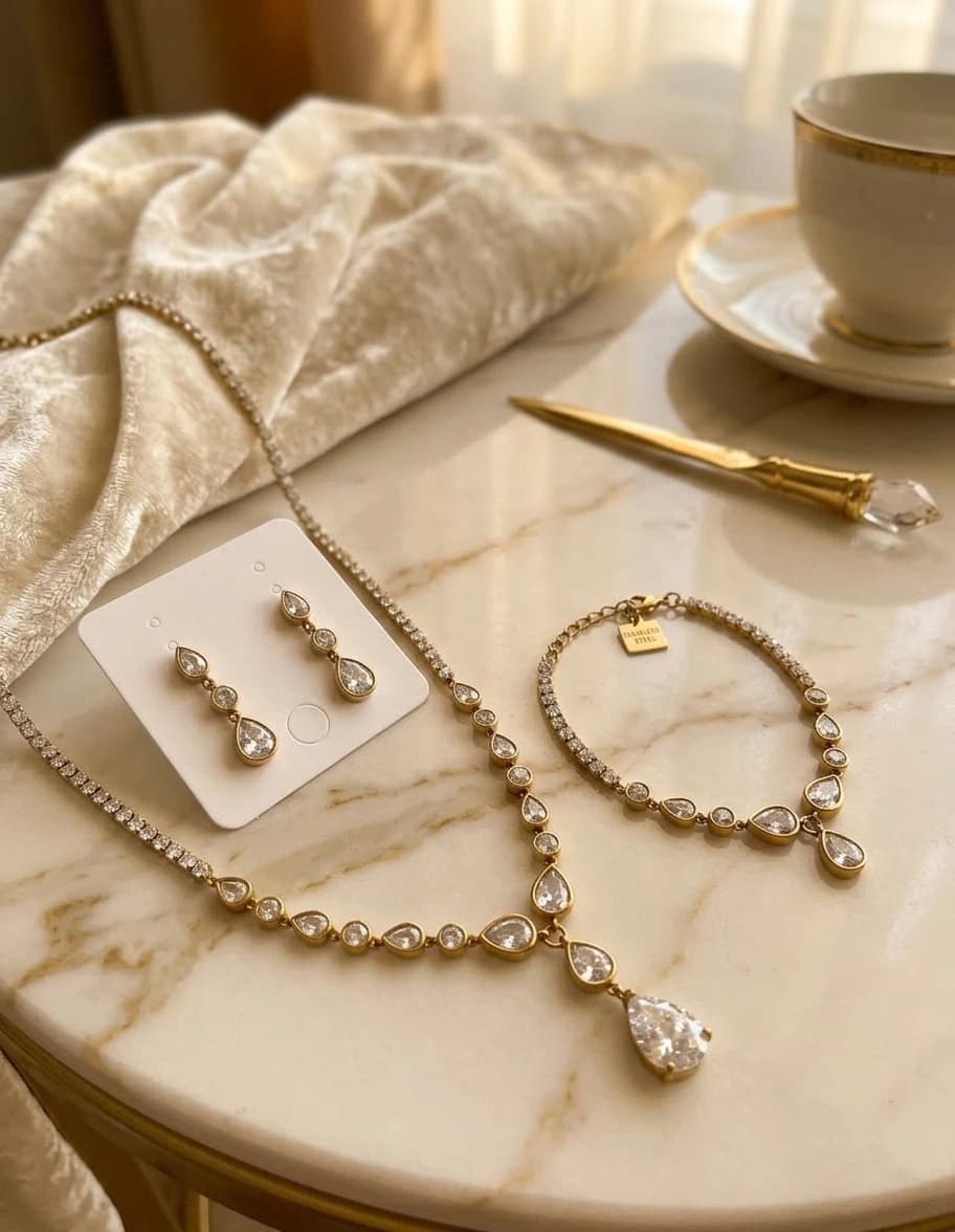 PARURE BIJOUX ACIER INOXYDABLE